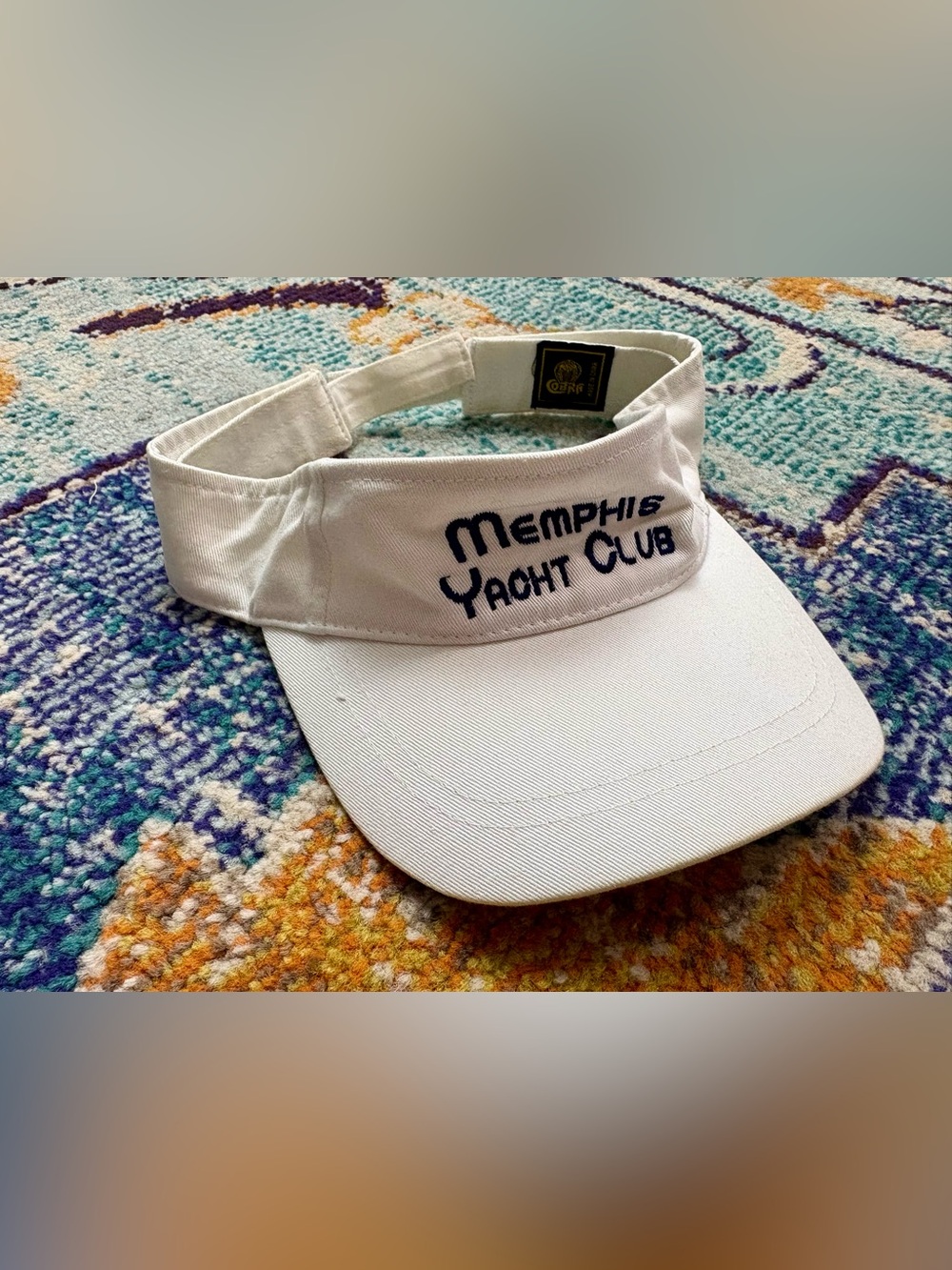 Memphis Yacht Club White Visor